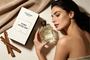 Kourtisanes Ivory Suede Woody Floral, Eau de Parfum Lujoso de Larga Duración, Fabricante de Fragancias para Mujer, OEM, ODM, Marca Privada - Product Image 4