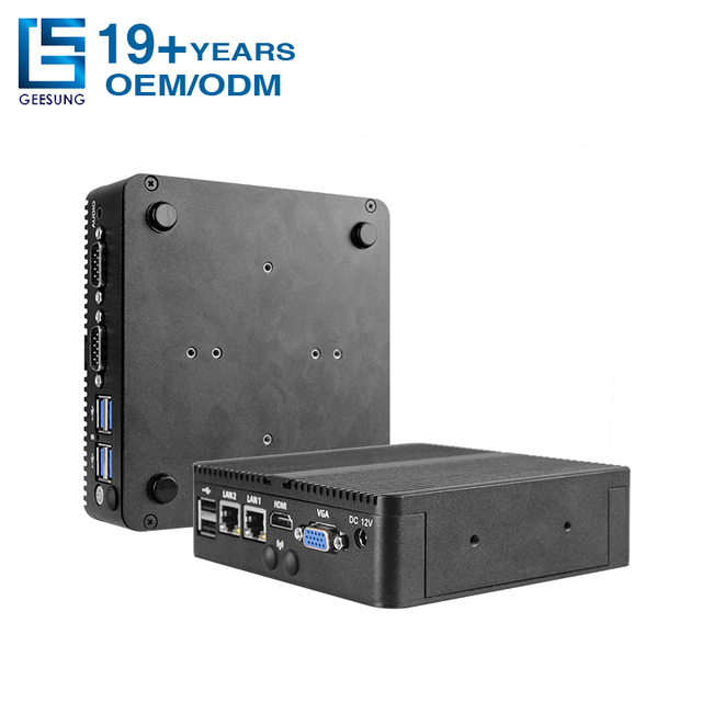 New Arrival Industrial Nano Computer Large Shipping Factory Direct Fanless Mini PC 12V J1900 10W Win10 Operating System