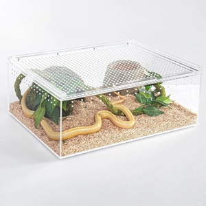 Boîte d'alimentation pour reptiles Acrylique Reptile Terrarium Enclos Insect Breeding Case Reptiles Habitat Terrarium - Product Image 4