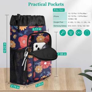 Free sample <b>Water</b>-Resistant Storage Organizer Crutch Accessories Bag with Drink Holder and Zipper <b>Pouch</b> for Crutches - Product Image 5