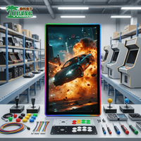 Barra de Luz LED con Pantalla Táctil 1920x1080, Pantalla de Neón Editable, Monitor para Juegos Arcade, Pantalla LCD de 32 Pulgadas