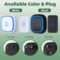 Timbre Inalámbrico Fácil de Instalar, Resistente al Agua IP55, para Hogar y Oficina