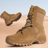 Bottes tactiques légères pour hommes, bottes respirantes adaptées au travail et à la moto.