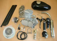 50/60/80/100/110cc 2 temps CDI ensemble moteur complet moteur de vélo à essence