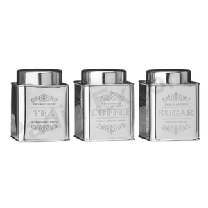 Boîte de conservation classique hermétique en acier inoxydable avec couvercle pour cuisine, thé, sucre, café, aliments secs, fêtes, vaisselle, portable - Product Image 1