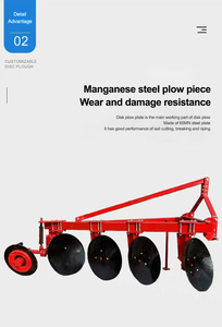 Werksverkauf 2-6 Pflugs ch eiben pflug Landwirtschaft liche Ausrüstung Traktor zubehör Farm pflug Drehen von Kohlenstoffs tahl maschinen - Product Image 6