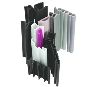 Perfis de plástico de boa qualidade para extrusão de PVC, peça de perfil de PVC, extrusão de plástico para extrusão de plástico de janela