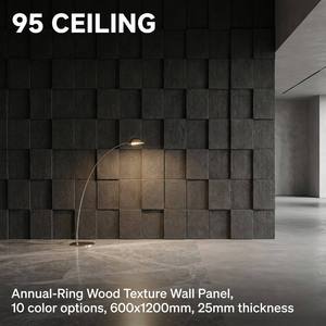 Paneles de Pared con Textura de <span class=keywords><strong>Madera</strong></span> de Anillos de Árbol, Color Ámbar Cálido, Textura de Grano de <span class=keywords><strong>Madera</strong></span> para Exteriores, para Paredes de Bares y Bistrós, por Sawmill - Product Image 1