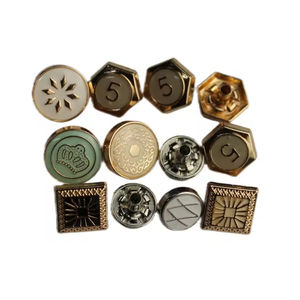 Boutons pression en métal en alliage de zinc durables Décorations de vêtements lavables écologiques pour jeans et manteaux Placage de <span class=keywords><strong>cuir</strong></span> avec perles - Product Image 3