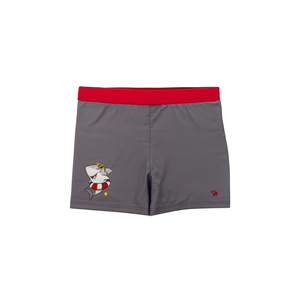 HDJ Pantalones cortos de baño para mujer, color gris, con dibujos de tiburones, cintura elástica, transpirables, talla 4/6 6/8 8/10 10/12 - Product Image 5