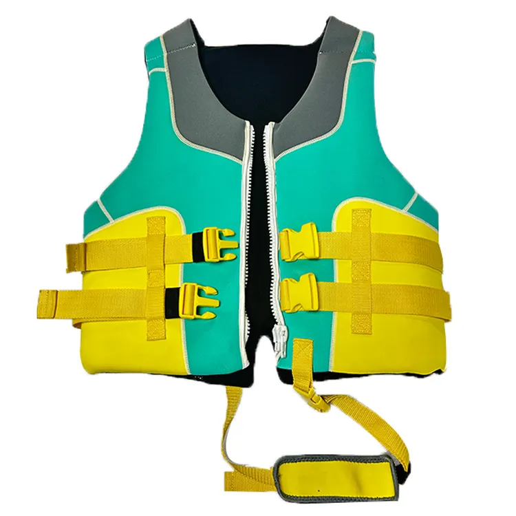Factory Direct Sale Marine Water Sports Rafting Kayaking Surfing Life Saving Vest Adjustable Belt Neoprene Life Safety Jacket