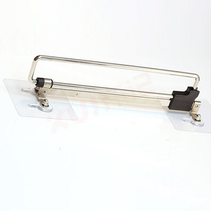 Perchero telescópico autoadhesivo extraíble para pantalones, accesorio para armario, material de hierro, acabado plateado - Product Image 3