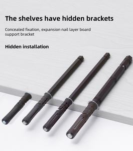 Support mural d'étagère caché en fer Support <span class=keywords><strong>invisible</strong></span> <span class=keywords><strong>Vis</strong></span> d'expansion Supports de connecteur de carte de livre Supports d'étagère - Product Image 6