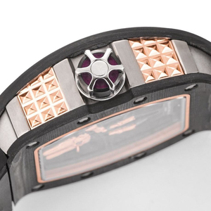 Men's Carbon Fiber Skull Tourbillon Mechanical <b>Watch</b>, Unique Gesture Design Trendy <b>Watch</b> - Product Image 4