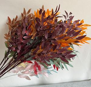 Plante verte grande feuille <span class=keywords><strong>de</strong></span> saule simulation <span class=keywords><strong>de</strong></span> canne couronne <span class=keywords><strong>de</strong></span> feuille <span class=keywords><strong>de</strong></span> saule simulation <span class=keywords><strong>de</strong></span> canne fleur - Product Image 1