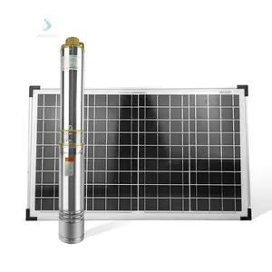 4SP2/32-2.2 1 Hp Om 25 Hp Solar Dompelpompen Diepe Put Waterpomp Motor Met Controller 3 inch Voor Landbouw