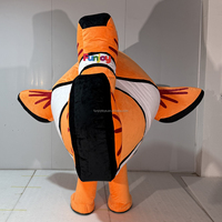 Disfraz de Mascota de Pez Payaso Nemo Inflable Naranja Hecho a Medida para Halloween, Navidad, Desfiles, Fiestas y Eventos