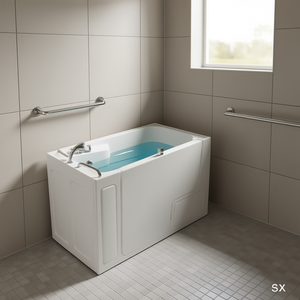 Bañera Modelo Leda de 132 cm de Largo con Panel Lateral Derecho Cerrado para Uso de Personas Mayores - Product Image 3