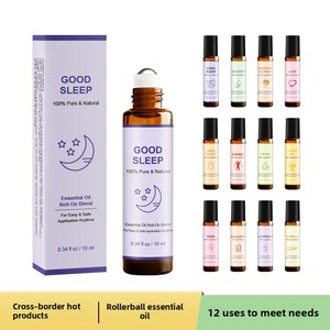 TK/ Best-Selling Roller Ball Massage Aromatherapy Essential Oil 100% Pure &amp; Natural 10ml Facial Hair Nail Care Oil <strong>Set</strong> - Product Image 2