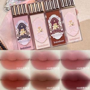 Glassa alla nuvola di cioccolato velluto opaco lucido marrone rosso liquido per il trucco liscie lunga durata per le labbra tinta cosmetici - Product Image 4