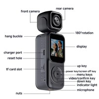 Mini Cámara Portátil Q5 WiFi con Visión Nocturna Infrarroja, Grabadora de Video Digital 4K HD, Videocámara Pequeña para Bicicleta, 130° HDR Activo