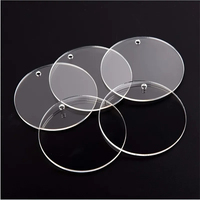 Disques en acrylique artisanaux, cercles en acrylique, disques en plastique transparent