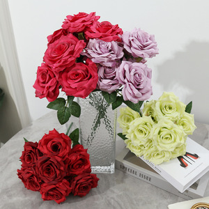 باقة ورد صناعي بألوان متعددة بسعر الجملة للديكور المنزلي وتزيين الحفلات والأعراس - Product Image 5