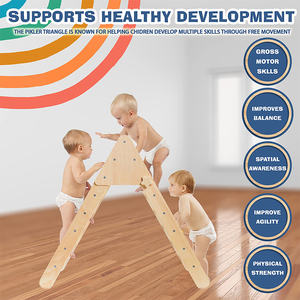 Xiair Montessori Toddler Gym Set Marco de escalada de madera Pickle Triangle Set Bebé Escalada Juguetes <span class=keywords><strong>Triangulo</strong></span> Piklers Proveedor - Product Image 3