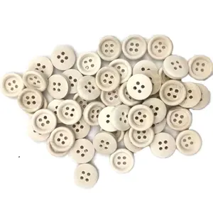 100pcs boutons en bois de couleur naturelle en vrac boutons en bois décoratifs ronds 4 trous