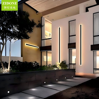 Lámparas de Pared Largas Personalizadas de Aluminio de Grado Aeroespacial, Luz LED Lineal de Pared con Alto CRI y Clasificación IP65 para Uso Residencial en Interiores y Exteriores