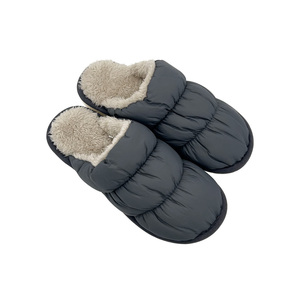 Hiver Automne Style Imperméable <span class=keywords><strong>Doudoune</strong></span> Tissu Fourrure Femme Homme Plat Doux Semelle Chaude Pour Pantoufle Intérieur Unisexe - Product Image 2