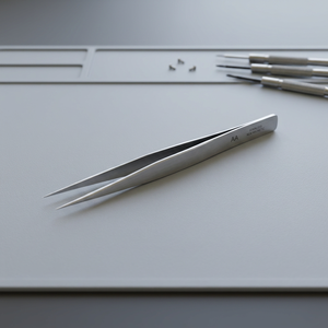 SUNTOOLS/STIPL Pince antimagnétique en acier inoxydable bleu 200MM avec cadre et poignée blanche Modèle 570AA Outils de fabrication de bijoux Moule - Product Image 4