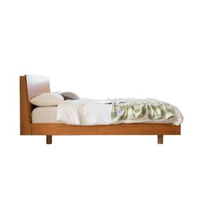 Cama Doble Shire con Plataforma de Madera Sólida, Cabecera de Madera de Cerezo, 1.8m/1.5m, Muebles Duraderos para Recámara Principal - Product Image 4
