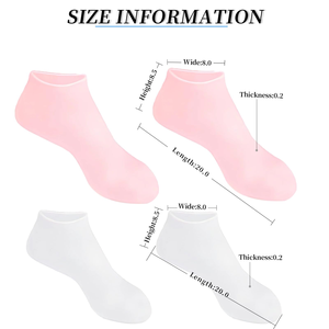 Skin-Friendly Silicone <b>Moisturizing</b> High Elasticity Hydrating <b>Gloves</b> Silicone Mitts for Hands - Product Image 2