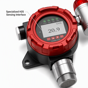 EA900 H2S Fixed H2S Gas Detector Electrochemical Sensor Ex d II CT6 Explosion proof IP66 Waterproof High Accuracy Sound <b>Light</b> - Product Image 3