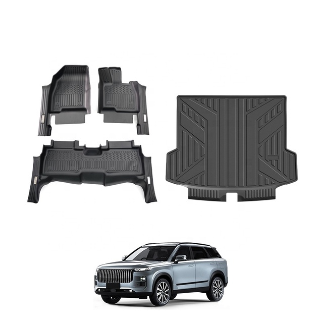 3d TPE Car Floor Mat Black Color Full Coverage Anti-scratch TXR Interior Parts Vehicle Protector for Jaecoo J7 2023-