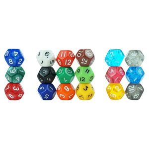 Usine directe, fabrication sur mesure, dés en acrylique vert, jaune, rouge, 6, 12, 16, 100 faces, ensemble de dés colorés pour de nombreux jeux de société - Product Image 5