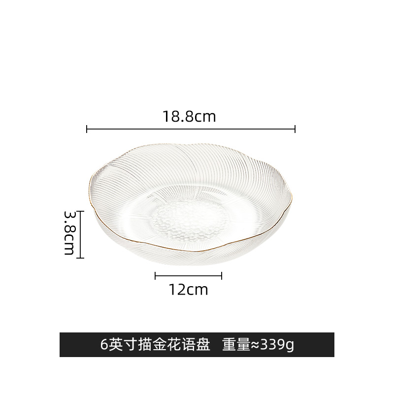 6-inch floral statement plate