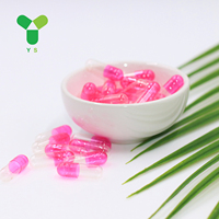 Capsules végétales transparentes rigides de qualité pharmaceutique YS Pullulan, taille 00, capsules vides, taux de remplissage de 99,90 %, vente en gros