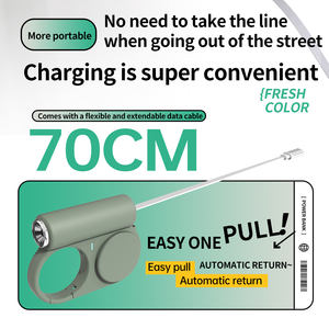Banque d'alimentation portable mini 5000 mAh avec câble d'extension et lumière, <span class=keywords><strong>charge</strong></span> rapide 22,5 W pour téléphone portable - Product Image 6