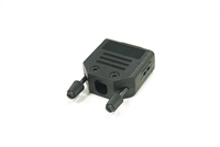 Couvercle de boîtier de connecteur de câble, prix d'usine personnalisé d-sub 9Pin 15/25/37/44/62 broches capuchon en plastique noir et gris dsub pour câble