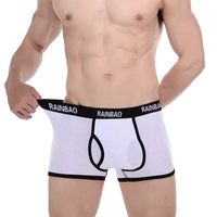 Sous-vêtements pour hommes en coton, caleçons et boxers, livraison directe d'usine, logo personnalisé, sous-vêtements respirants, ceinture élastique douce