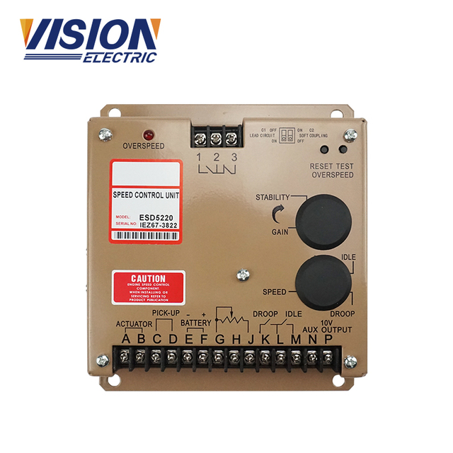 Speed Control Governor Generator Set Speed Control Board Speed Controller Electronic ESD5220