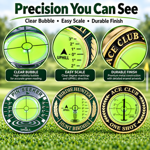 Personalized Golf Green Reader Bubble Level Metal Putting Alignment Tool Custom Logo Bulk Manufacturer Factory Direct for Brands - Product Image 3