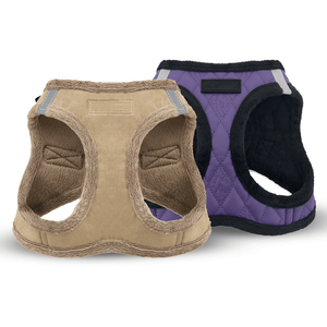 Mudah dibersihkan bulu Harness tali leher anjing Set rompi hewan peliharaan bundel bulu kelinci harnes anjing dengan rilis cepat - Product Image 5