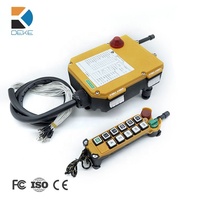 Télécommande sans fil pour grue F24-10D 12/24/36/48/110/220/380V 315MHz 433MHz Code fixe Plastique Portée de contrôle 100m 80 canaux