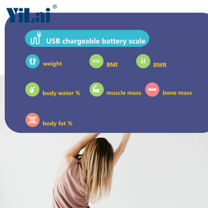 Balance de mesure pour la graisse corporelle, jouet pour mesurer la masse musculaire, les calories, avec batterie rechargeable USB - Product Image 2
