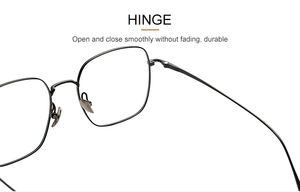 Lunettes à monture semi-titane ultralégères, anti-<span class=keywords><strong>allergie</strong></span>, design classique, verres anti-lumière bleue - Product Image 5
