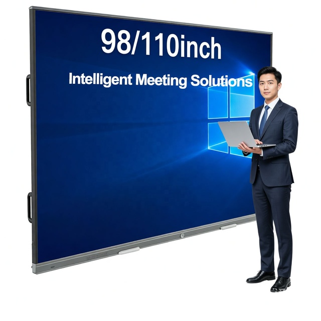 75 Inch All-in-One Interactive Whiteboard Touch Screen Wireless Casting Multi-User Collaboration Smart Meeting Board for Office