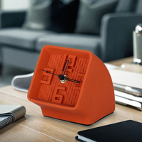 Haute qualité Durable Orange carré béton organisateur quotidien maison numérique enfants petit réveil Table chambre décoration articles